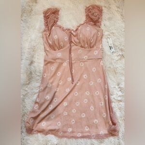 No Boundaries Pink Gingham Sundress